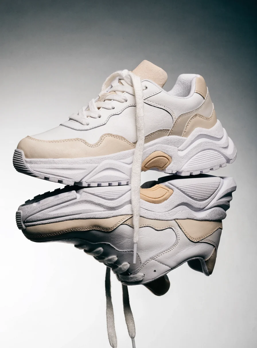 Chunky blanc & beige Refresh Chaussures