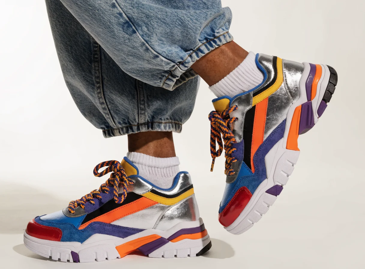 Baskets Refresh chunky semelle épaisse colorée