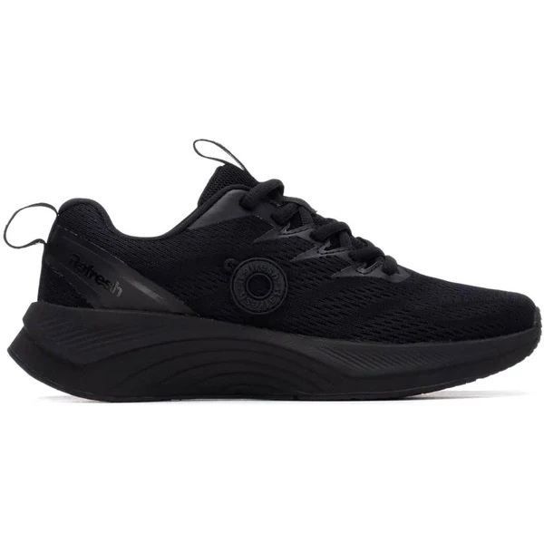 Sneakers femme noires tissu technique Refresh 175182