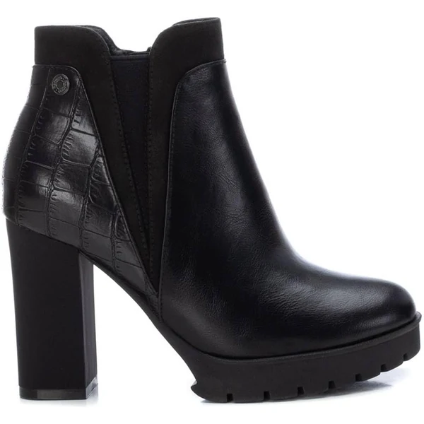 Bottines femme noires texturées Refresh